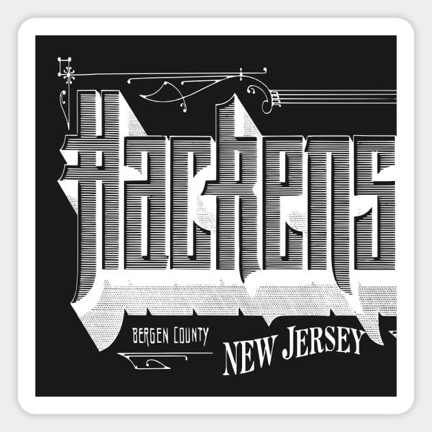 Vintage Hackensack, NJ Magnet by DonDota